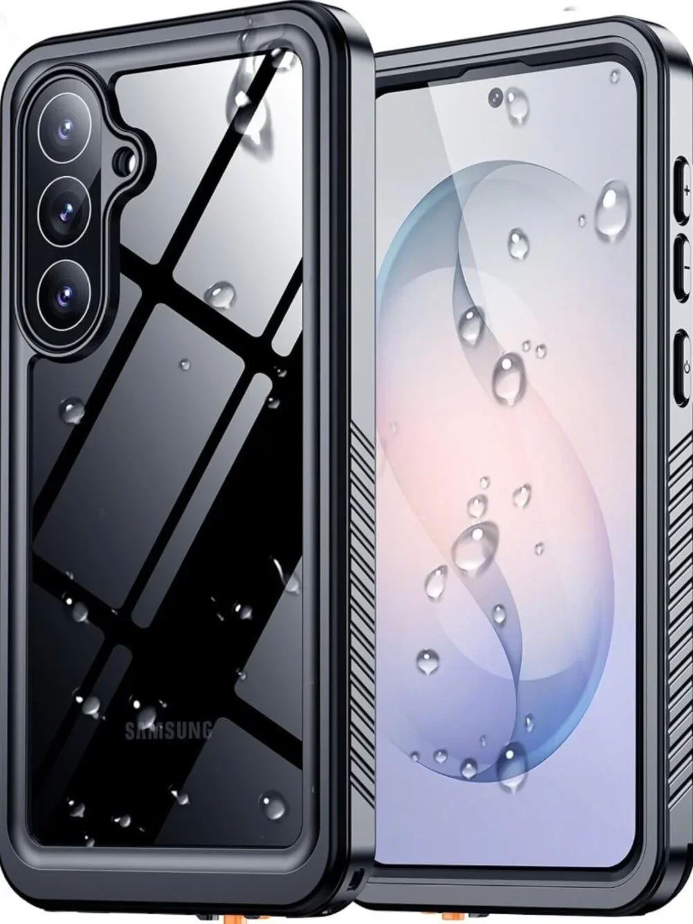 Waterproof Case for Samsung Galaxy S26 Plus - Black/Clear, Shockproof & Durable